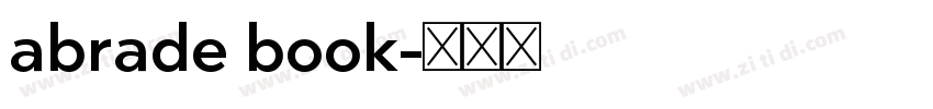 abrade book字体转换
